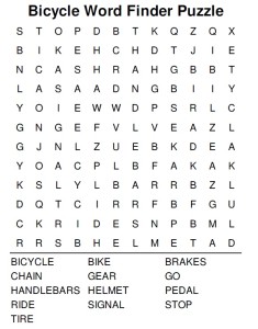 Bike Elf Word Finder Puzzle